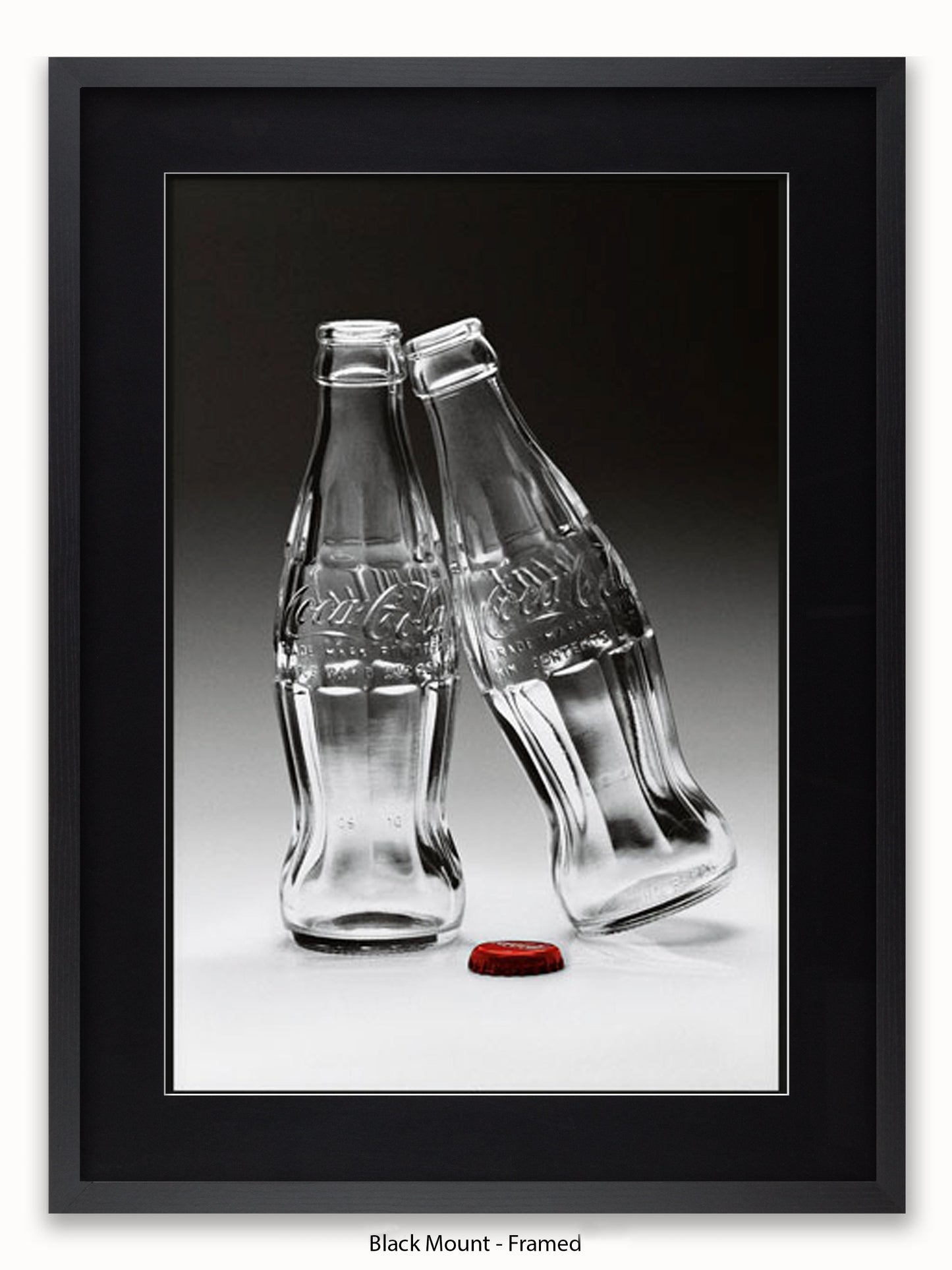 Coca Cola Kissing Bottles Poster