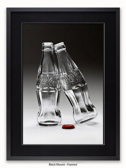 Coca Cola Kissing Bottles Poster