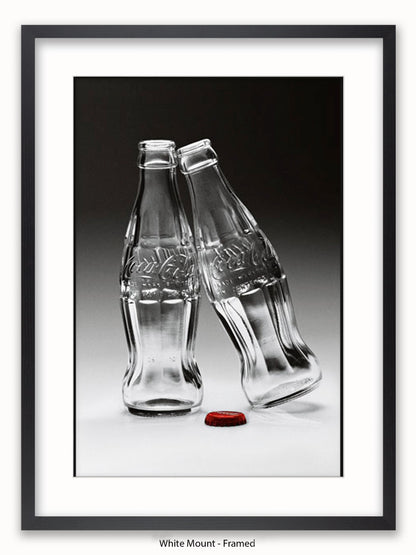 Coca Cola Kissing Bottles Poster