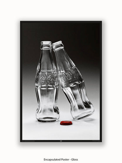 Coca Cola Kissing Bottles Poster