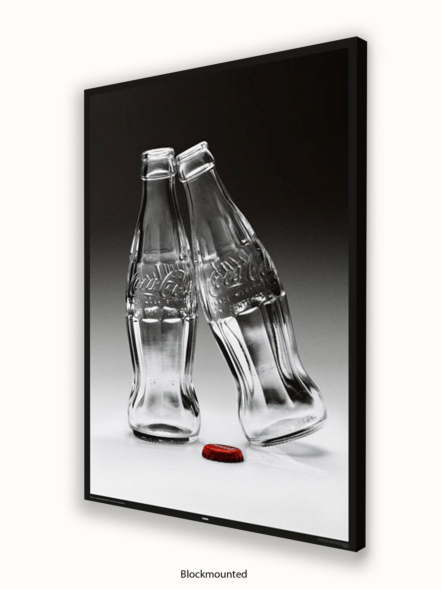 Coca Cola Kissing Bottles Poster