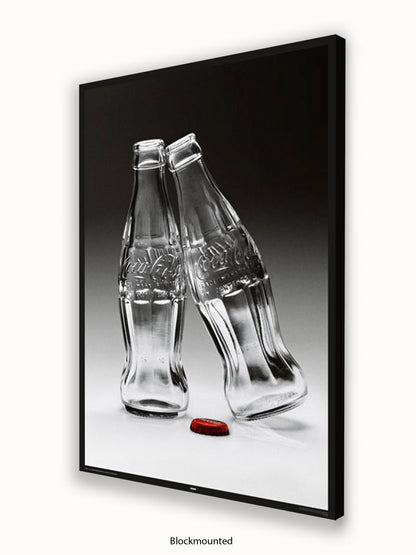 Coca Cola Kissing Bottles Poster