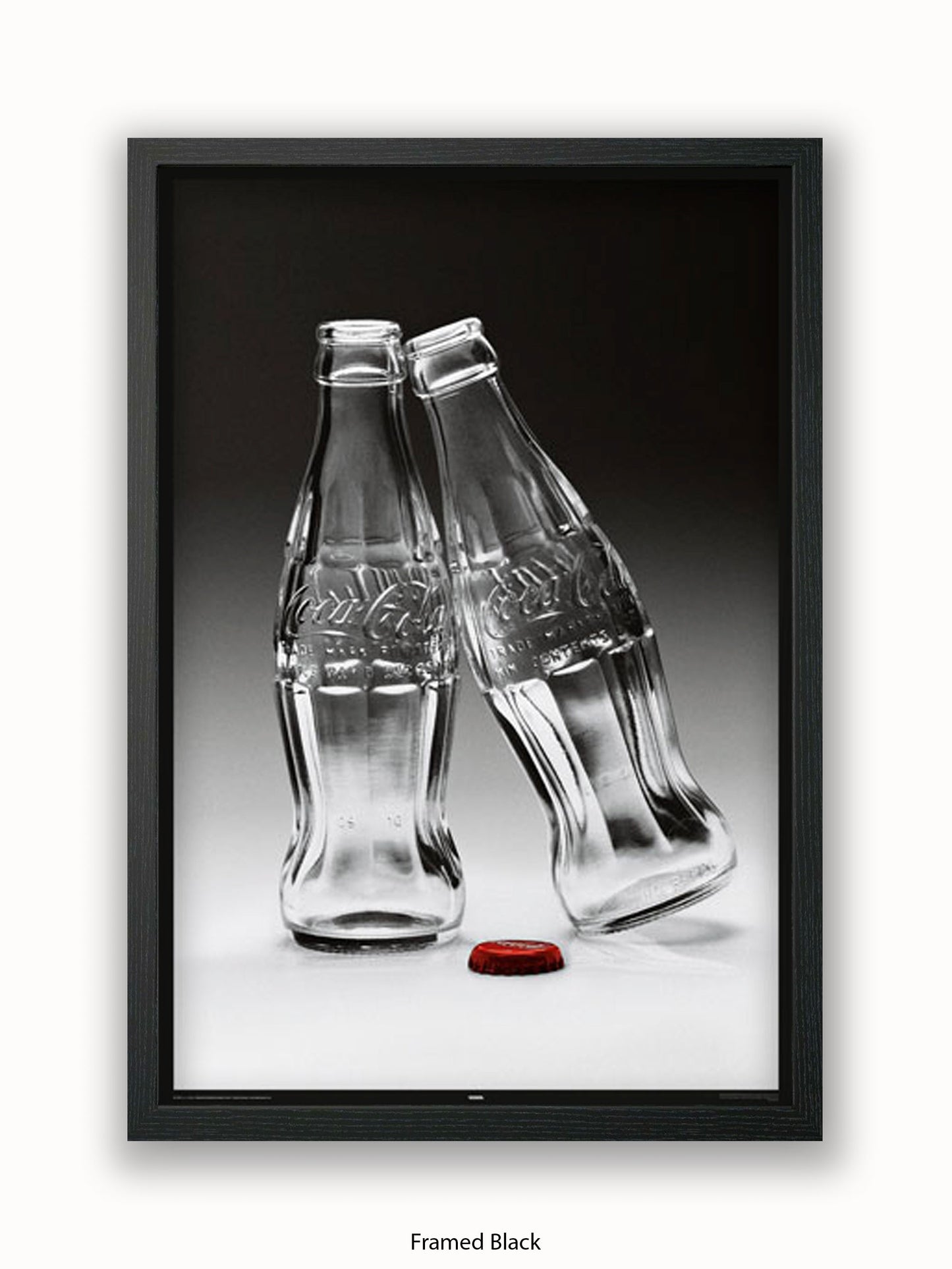 Coca Cola Kissing Bottles Poster