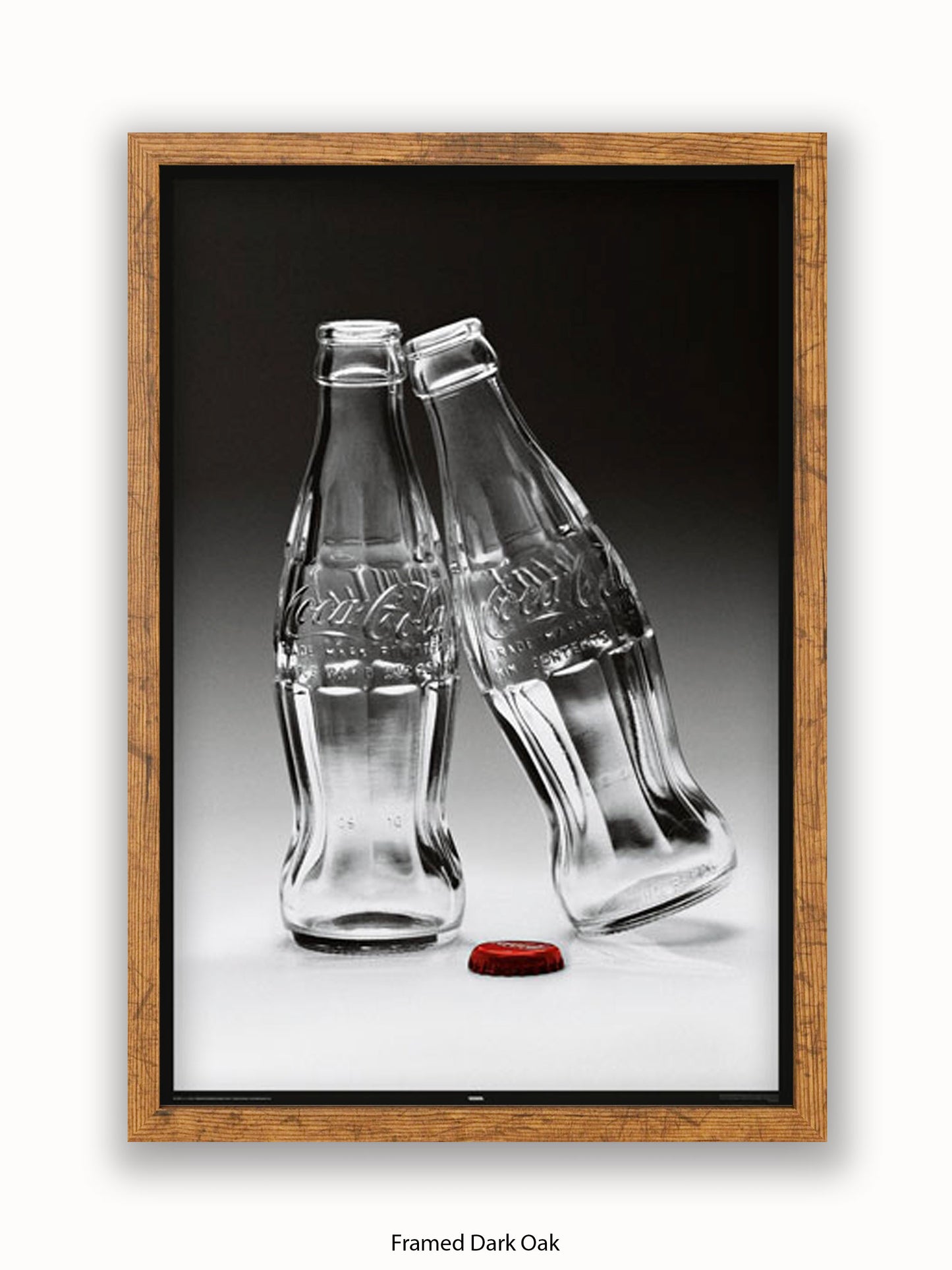 Coca Cola Kissing Bottles Poster