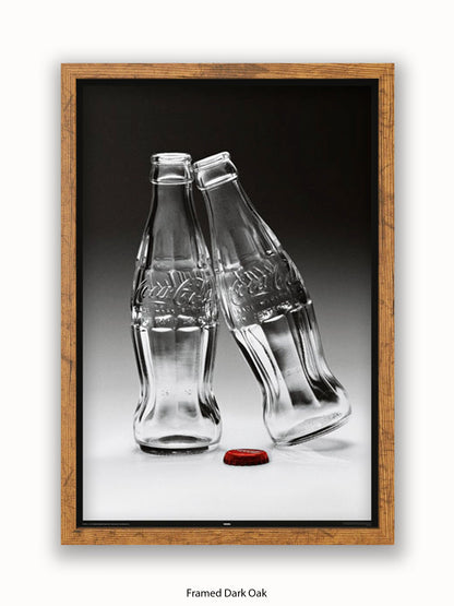 Coca Cola Kissing Bottles Poster