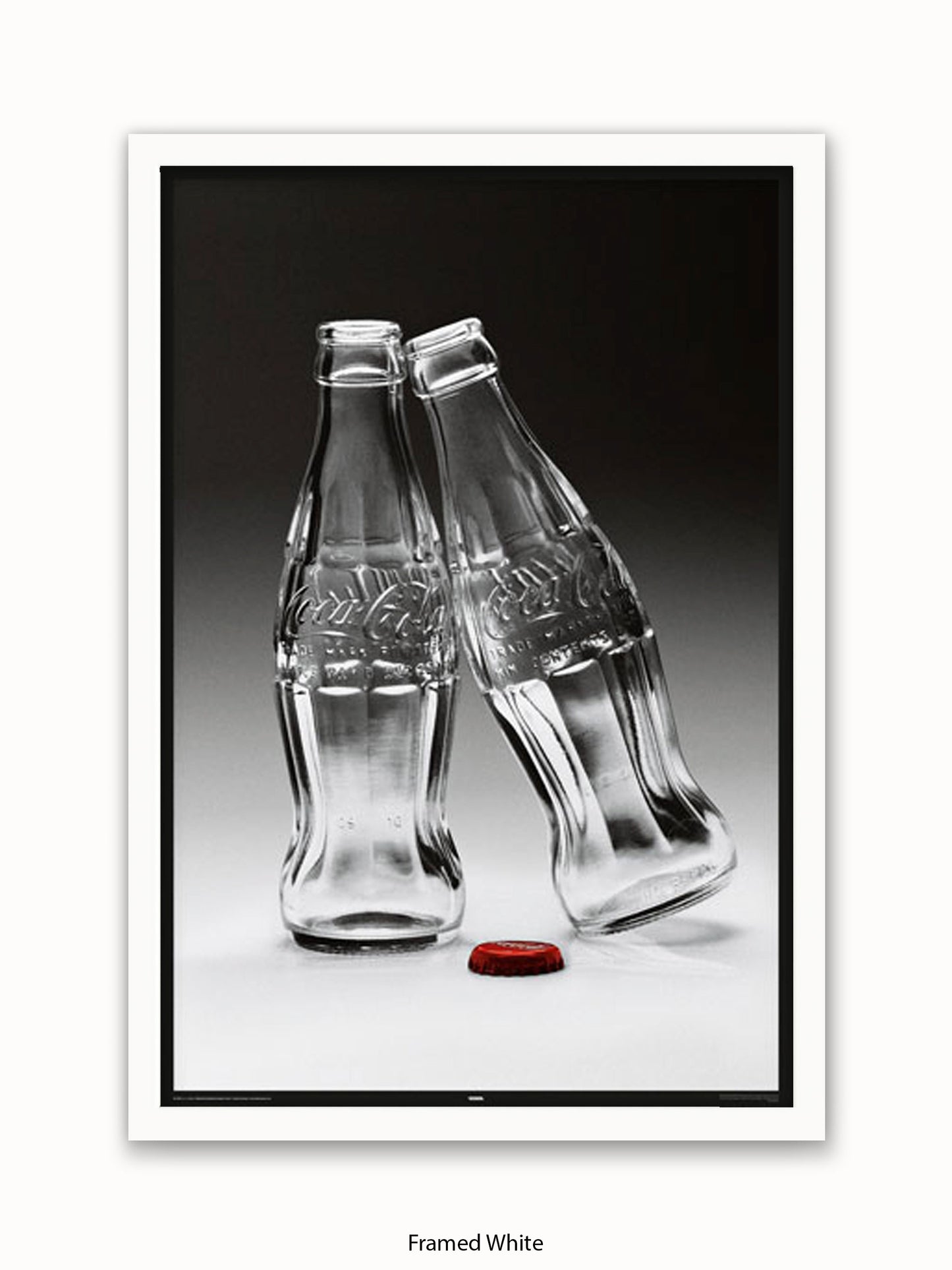 Coca Cola Kissing Bottles Poster