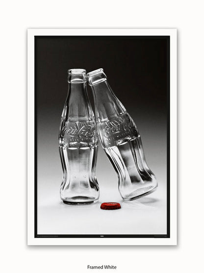 Coca Cola Kissing Bottles Poster