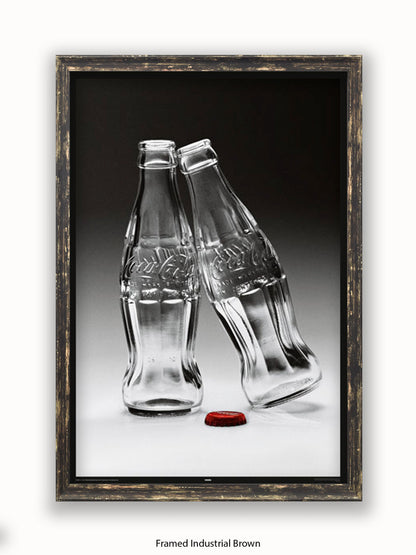 Coca Cola Kissing Bottles Poster