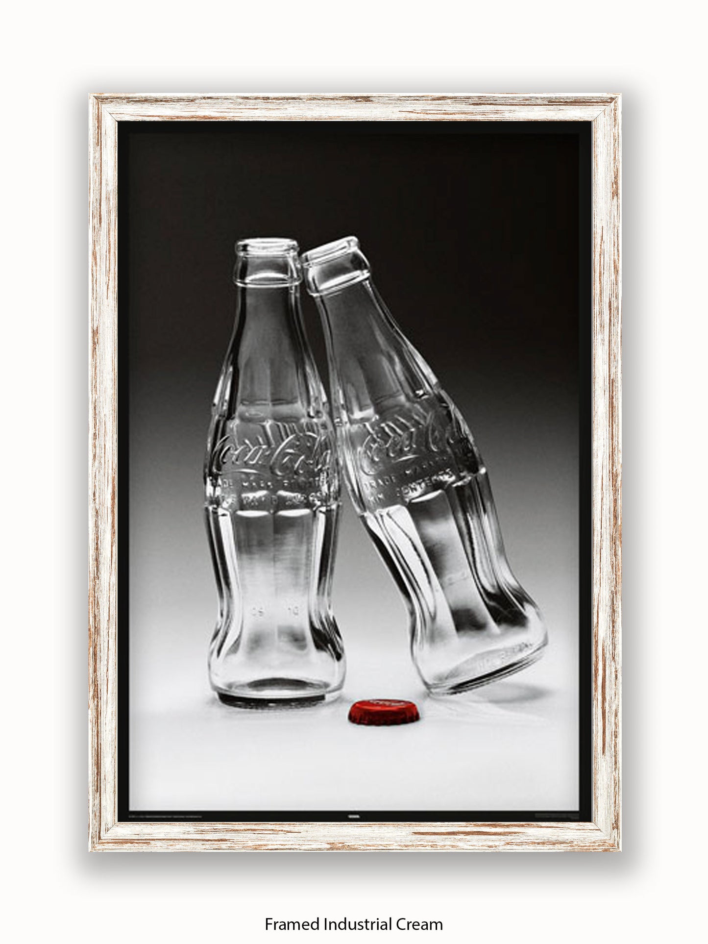 Coca Cola Kissing Bottles Poster