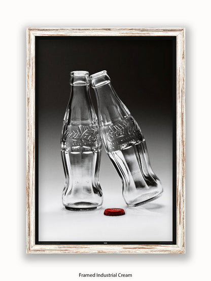 Coca Cola Kissing Bottles Poster