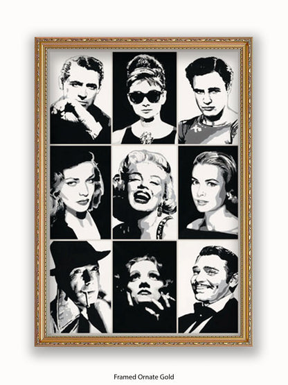 Hollywood  Legends  Faces  Mutipics Poster