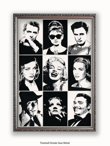 Hollywood  Legends  Faces  Mutipics Poster