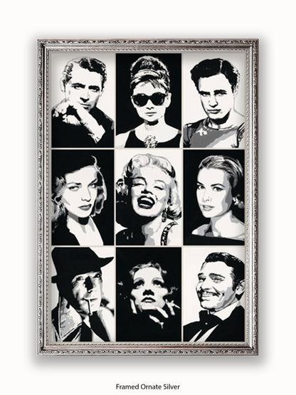 Hollywood  Legends  Faces  Mutipics Poster