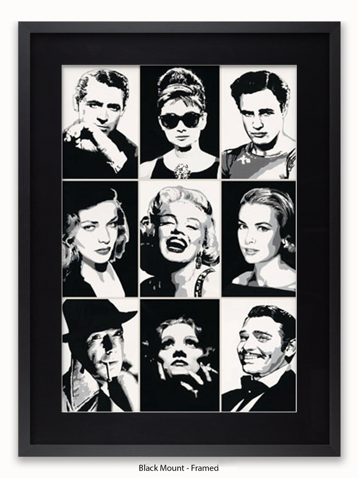 Hollywood  Legends  Faces  Mutipics Poster
