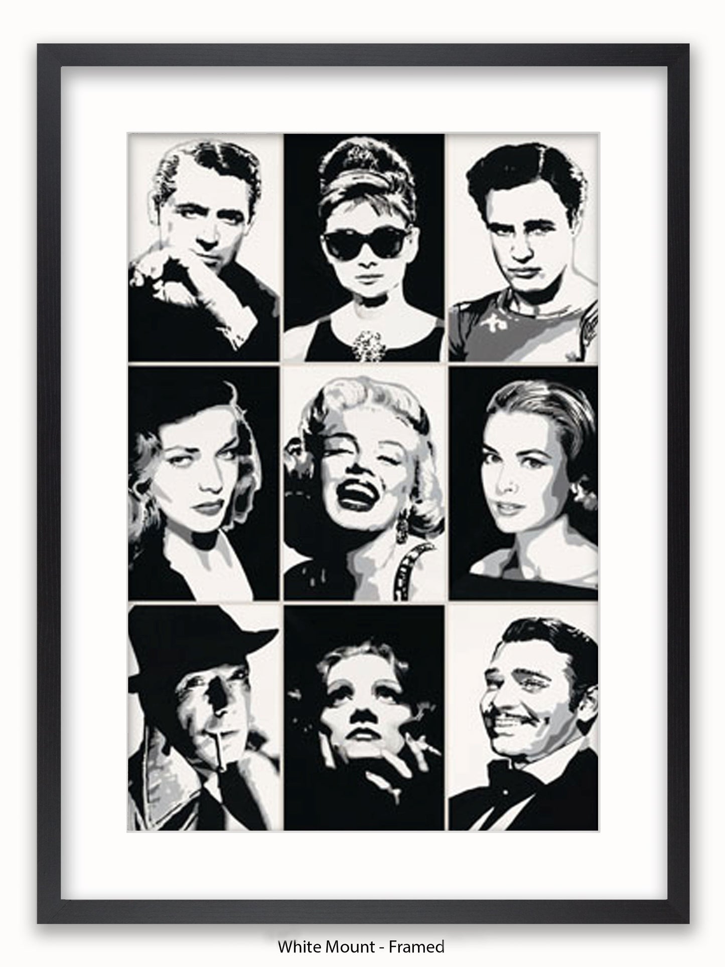 Hollywood  Legends  Faces  Mutipics Poster