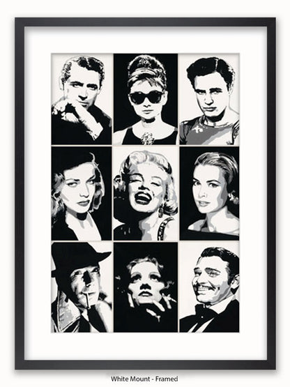 Hollywood  Legends  Faces  Mutipics Poster