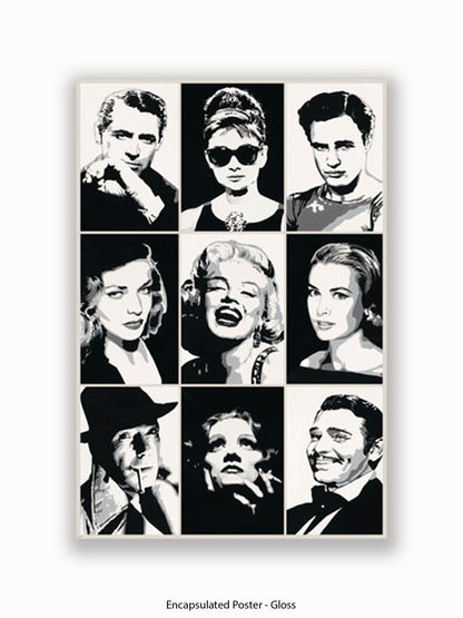 Hollywood  Legends  Faces  Mutipics Poster