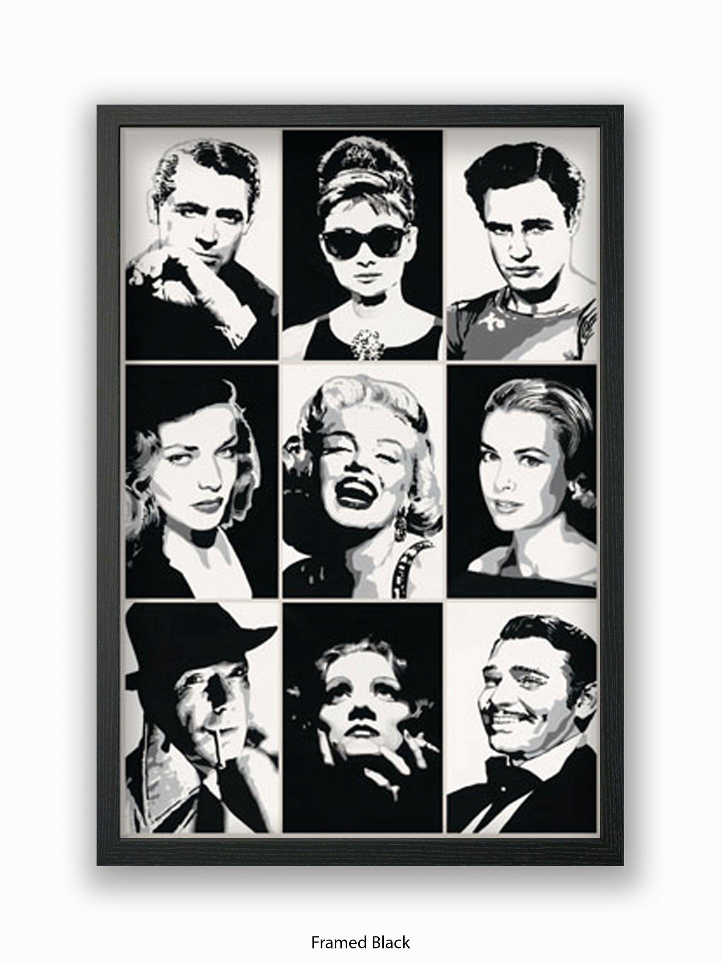 Hollywood  Legends  Faces  Mutipics Poster