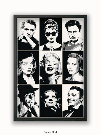 Hollywood  Legends  Faces  Mutipics Poster