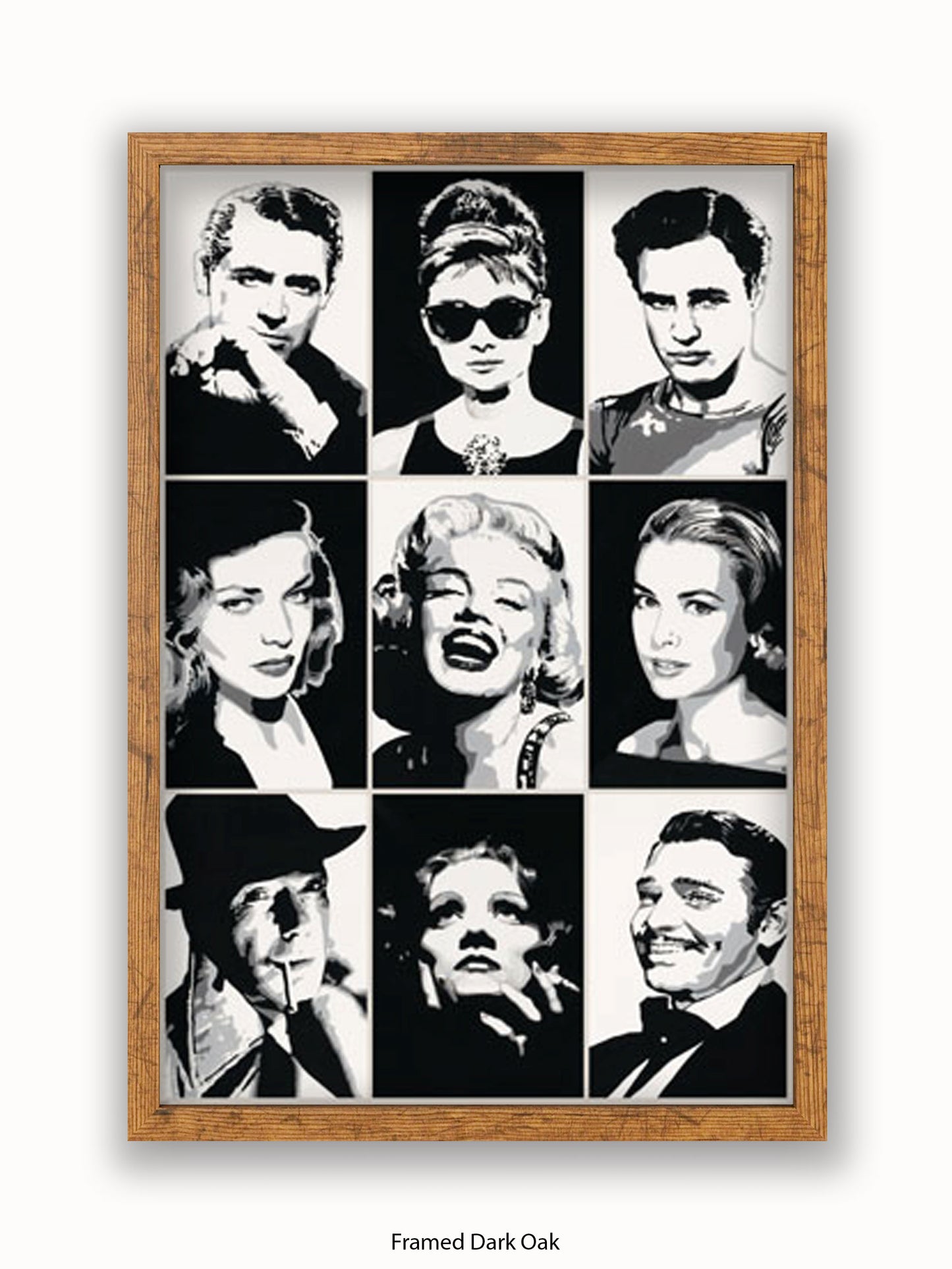 Hollywood  Legends  Faces  Mutipics Poster