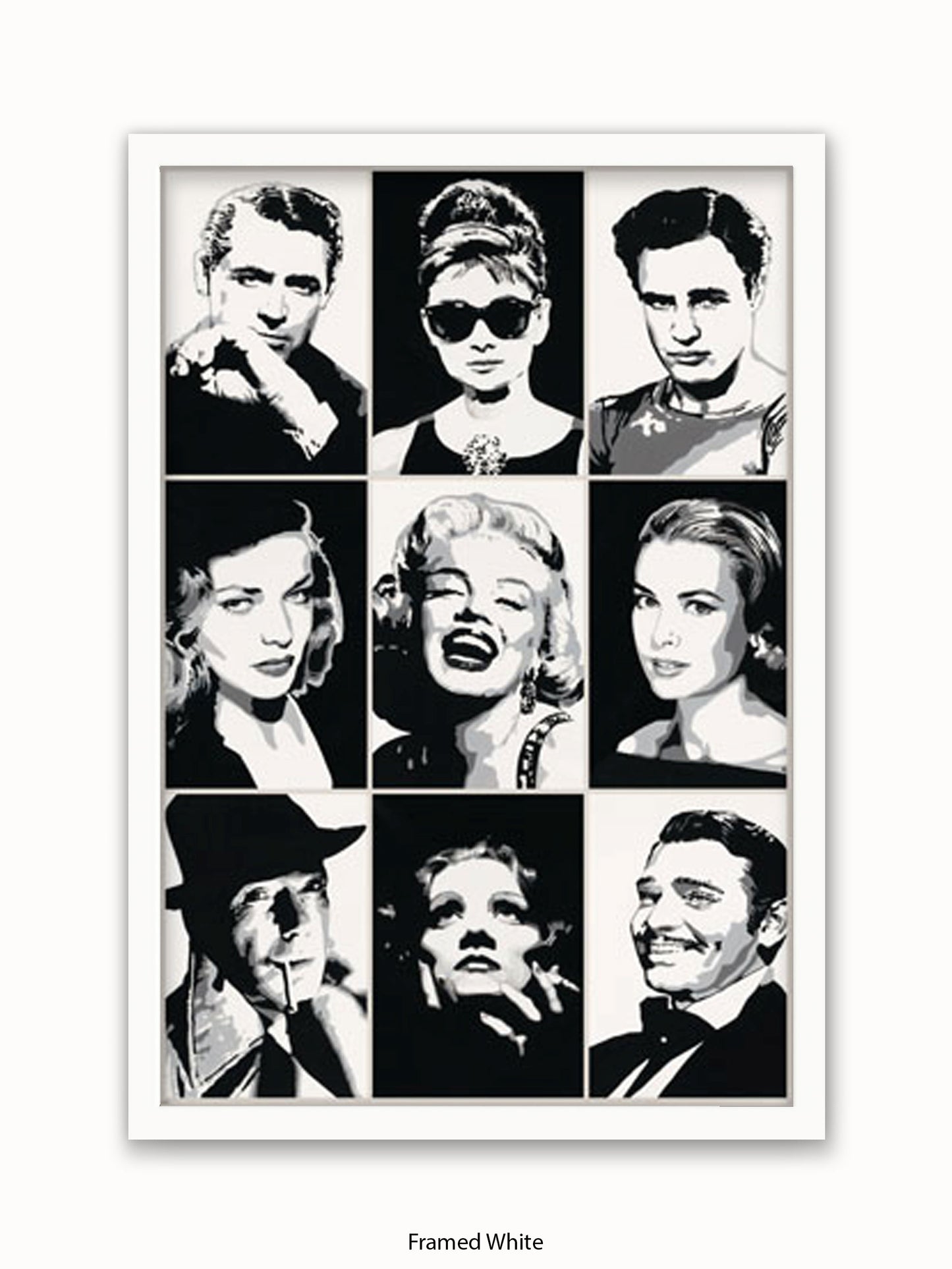 Hollywood  Legends  Faces  Mutipics Poster