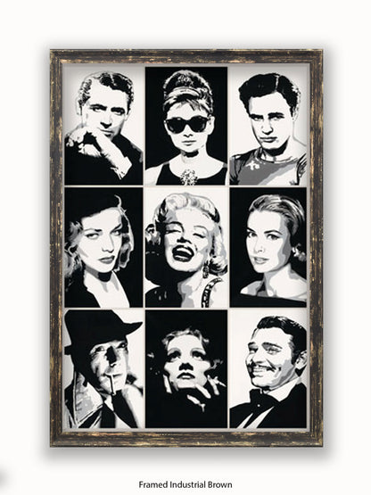 Hollywood  Legends  Faces  Mutipics Poster