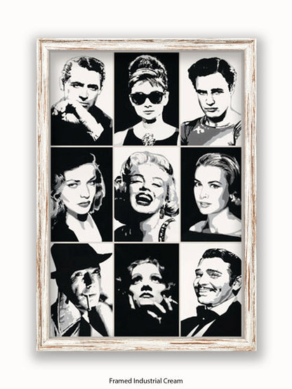 Hollywood  Legends  Faces  Mutipics Poster