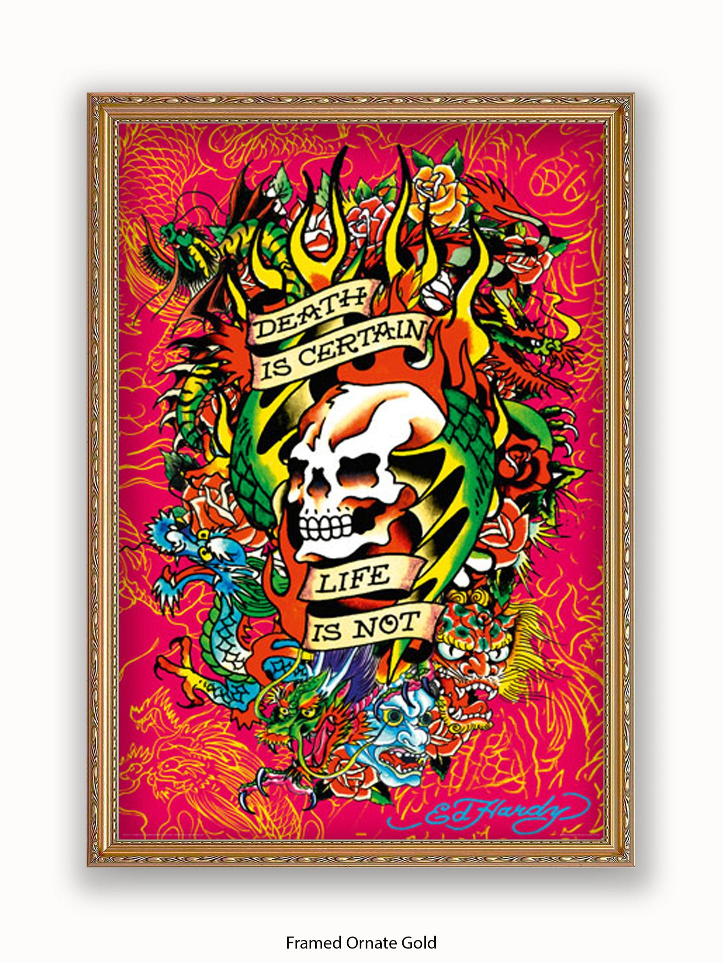 Ed  Hardy  Death  Is  Certain Poster