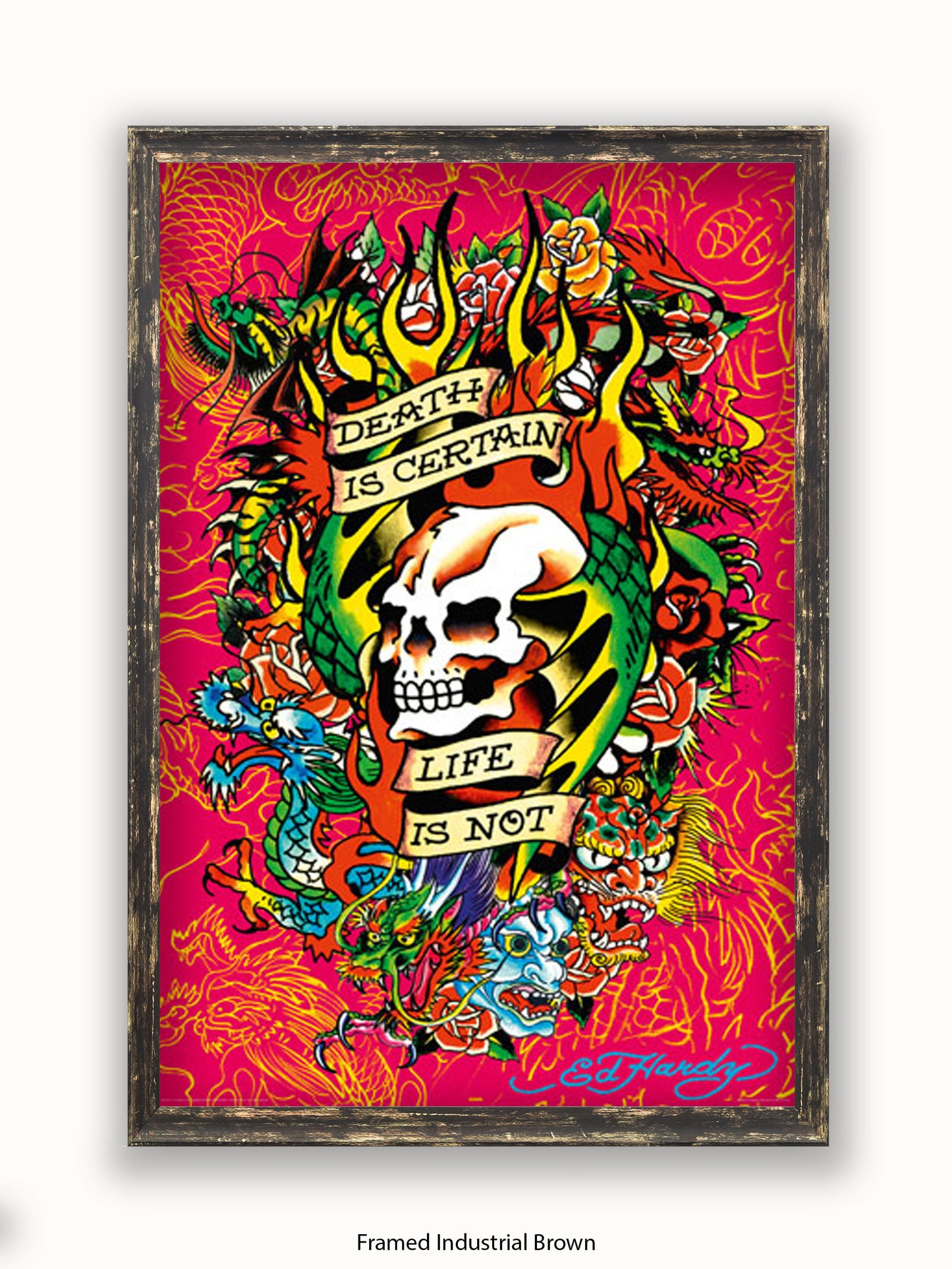 Ed  Hardy  Death  Is  Certain Poster