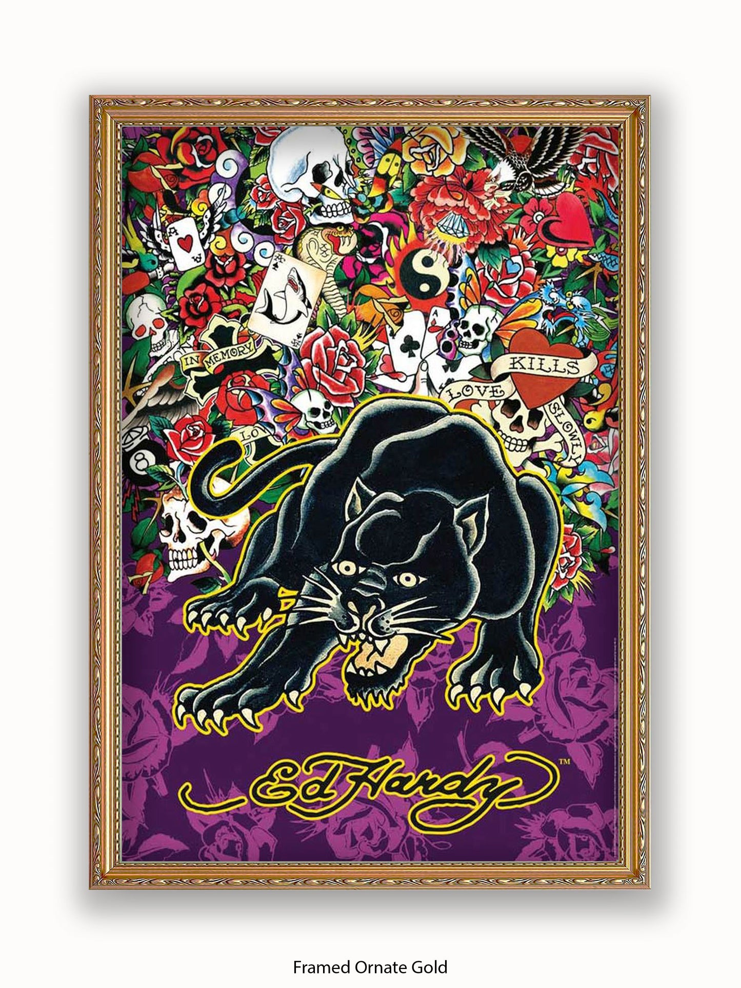 Ed Hardy Black Panther Poster