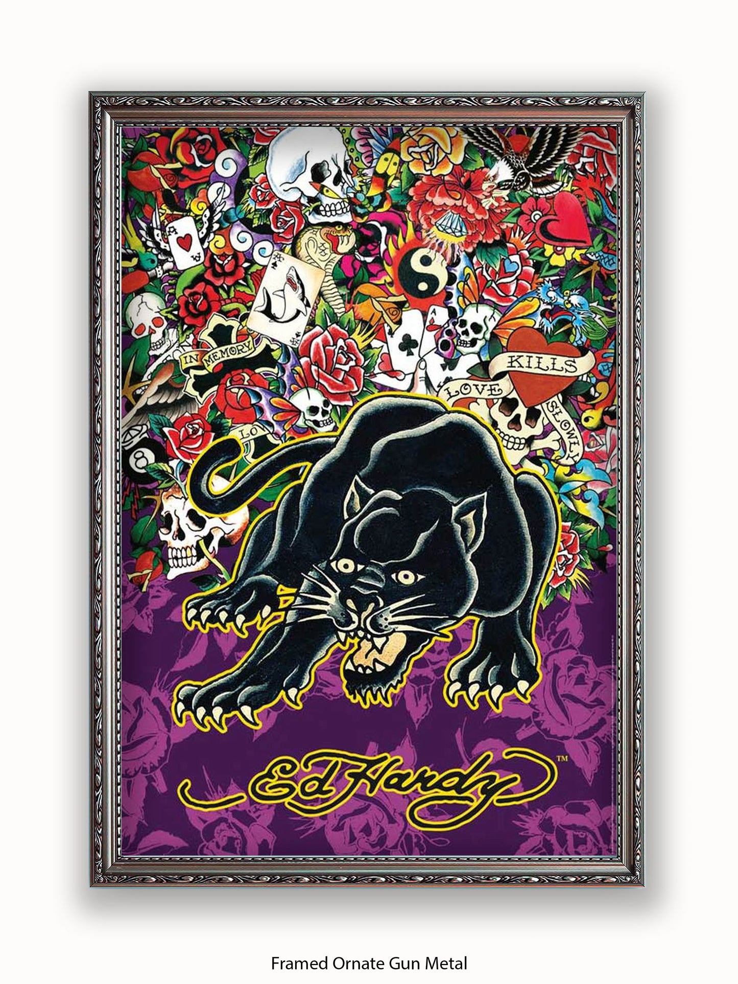Ed Hardy Black Panther Poster