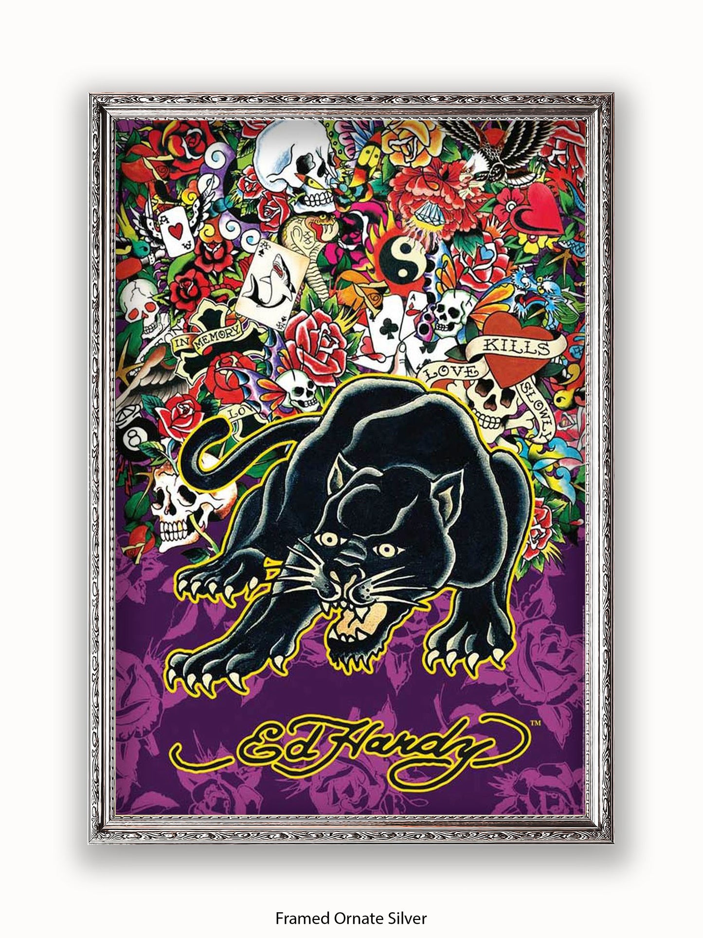 Ed Hardy Black Panther Poster