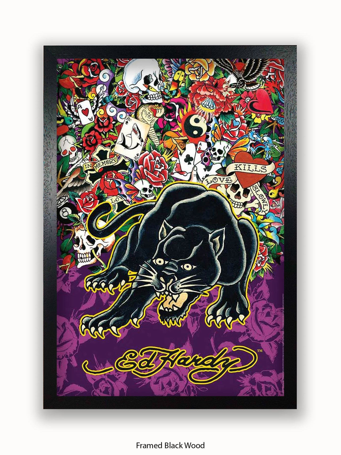 Ed Hardy Black Panther Poster