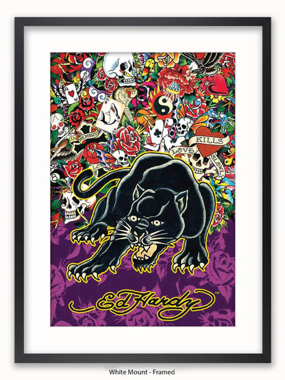 Ed Hardy Black Panther Poster