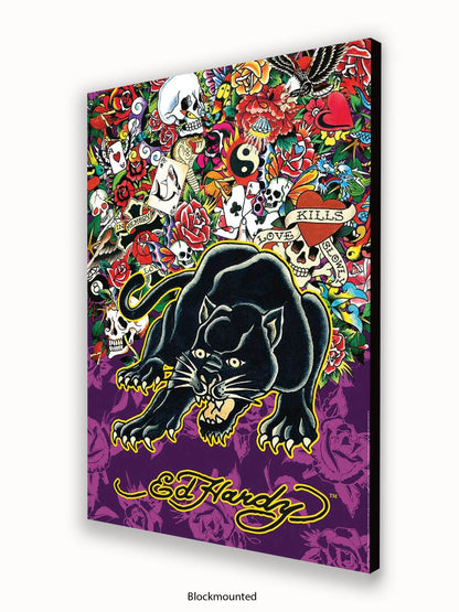 Ed Hardy Black Panther Poster