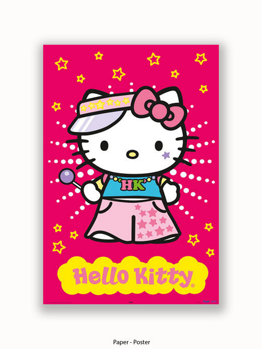 Hello Kitty Raver Poster