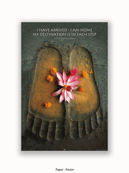 Footprints I Have Arrived Poster