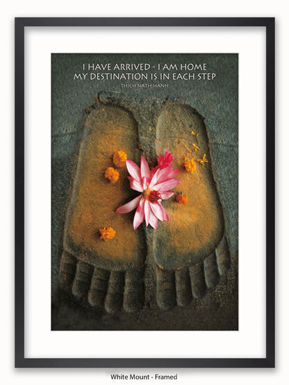 Footprints I Have Arrived Poster