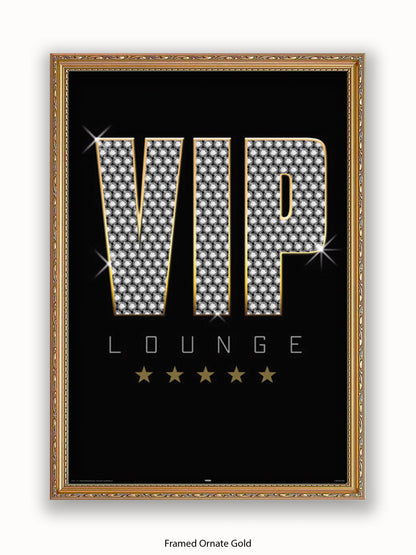 Vip Lounge Bling Poster