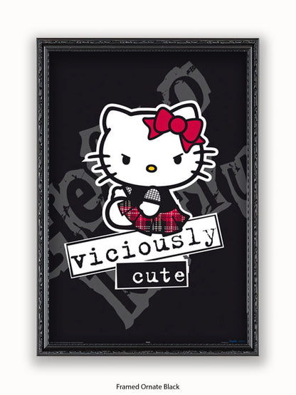 Hello  Kitty  Viciously  Cute Poster