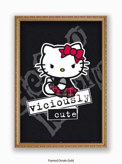Hello  Kitty  Viciously  Cute Poster