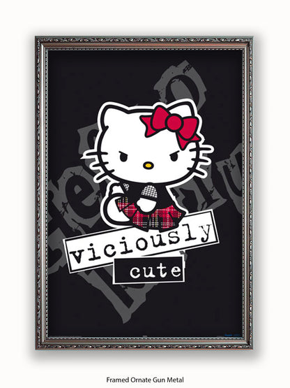 Hello  Kitty  Viciously  Cute Poster