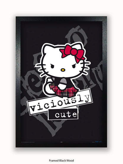 Hello  Kitty  Viciously  Cute Poster