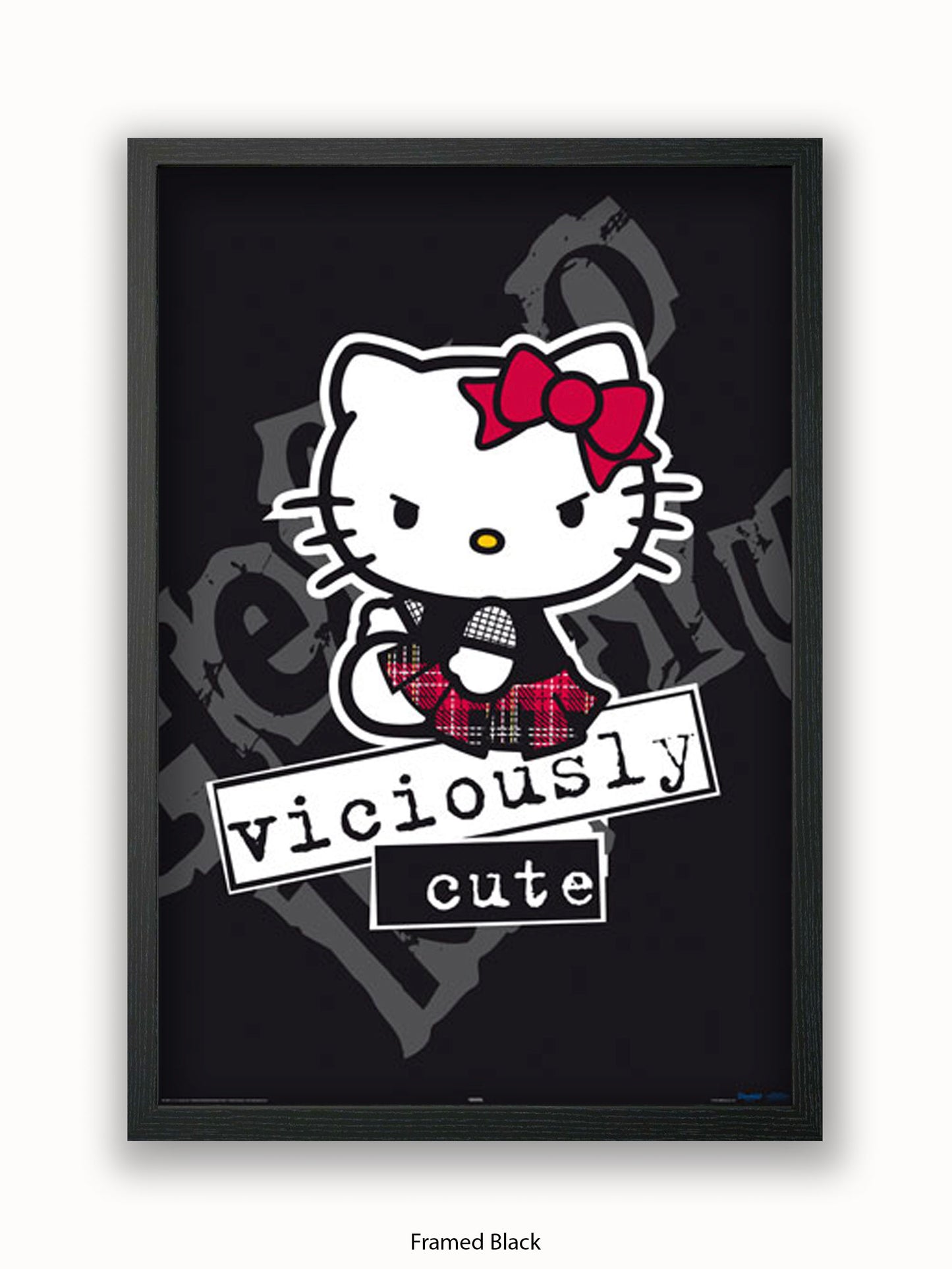 Hello  Kitty  Viciously  Cute Poster