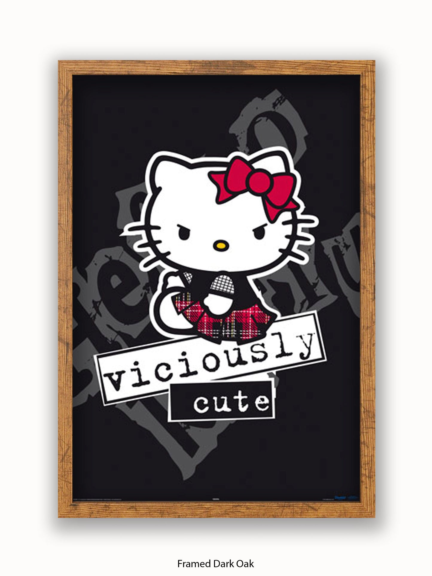 Hello  Kitty  Viciously  Cute Poster