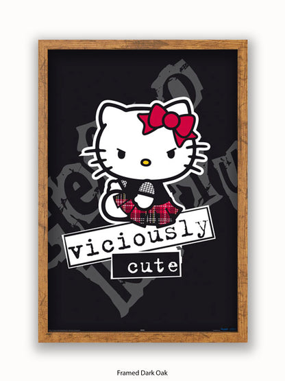 Hello  Kitty  Viciously  Cute Poster
