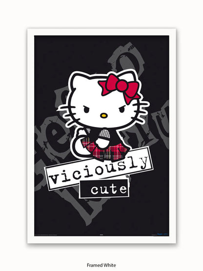 Hello  Kitty  Viciously  Cute Poster