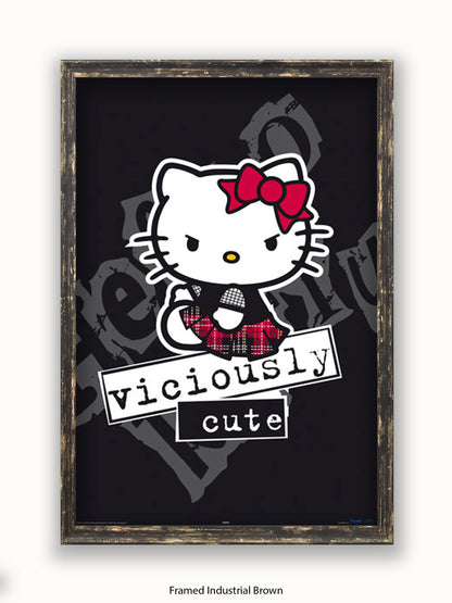 Hello  Kitty  Viciously  Cute Poster
