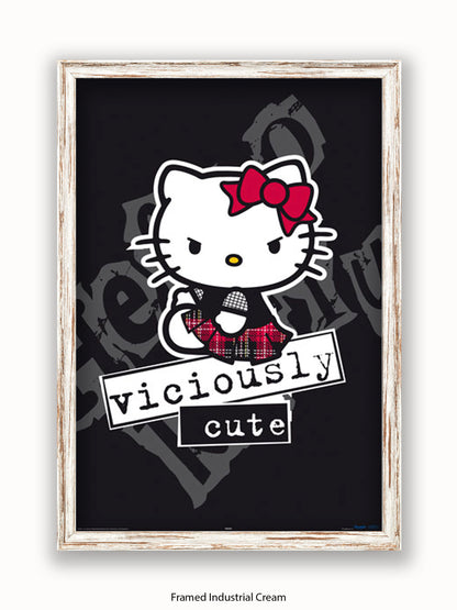Hello  Kitty  Viciously  Cute Poster