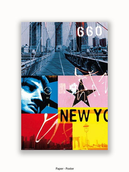 New York Patchwork Collage Poster